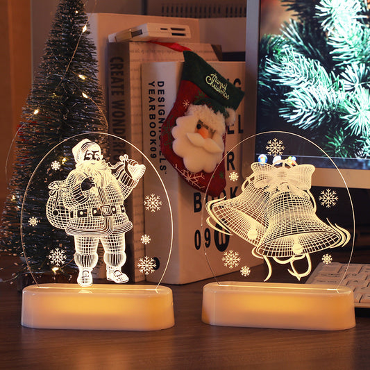LED Lights 3D Acrylic Christmas Decorations