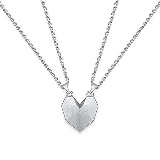 Couple Magnetic Heart Necklace