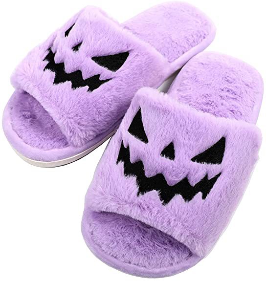Halloween Soft Open Toe Slippers