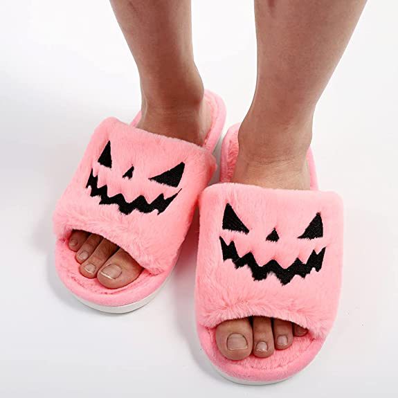 Halloween Soft Open Toe Slippers