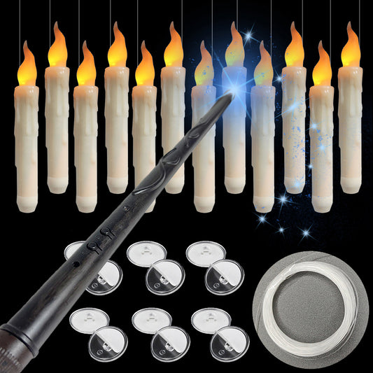 LED Lights Floating Candles with Wand