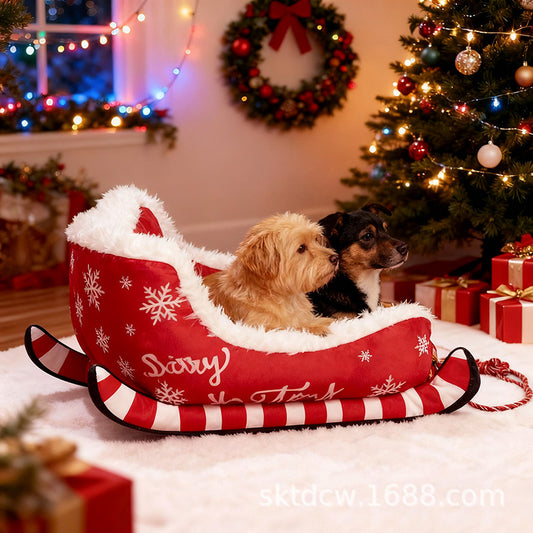 Christmas Sleigh Pet Bed