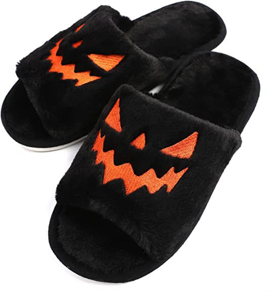 Halloween Soft Open Toe Slippers
