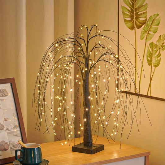 LED Christmas Willow Tree Table Lamp