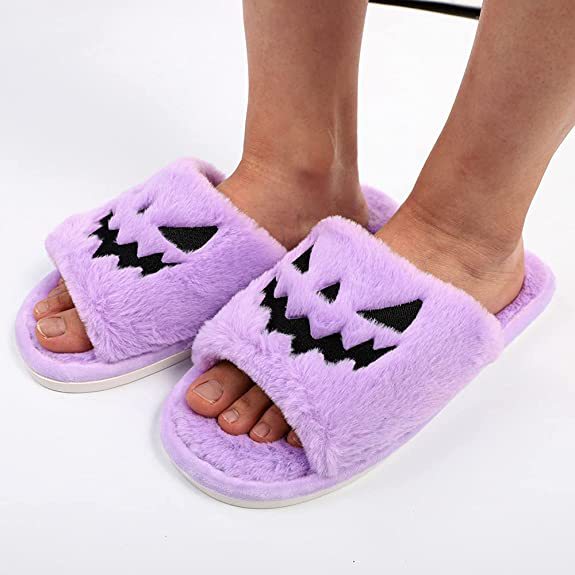 Halloween Soft Open Toe Slippers