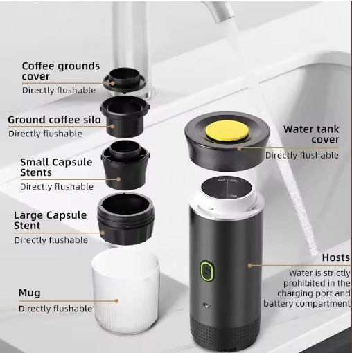 3-in-1 Portable Capsule Coffee Machine