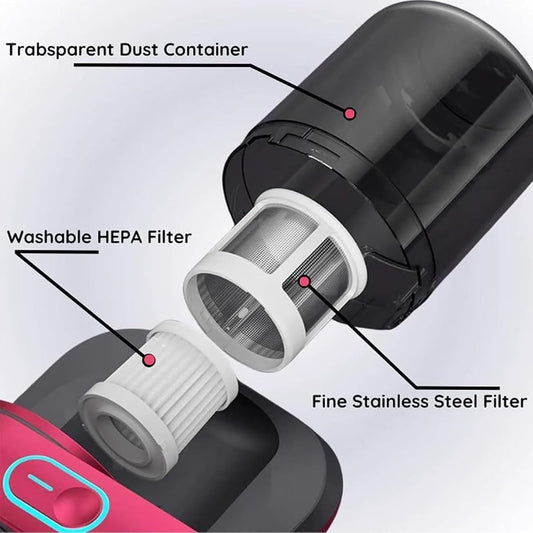 Wireless mite remover sterilization dehumidification vacuum cleaner
