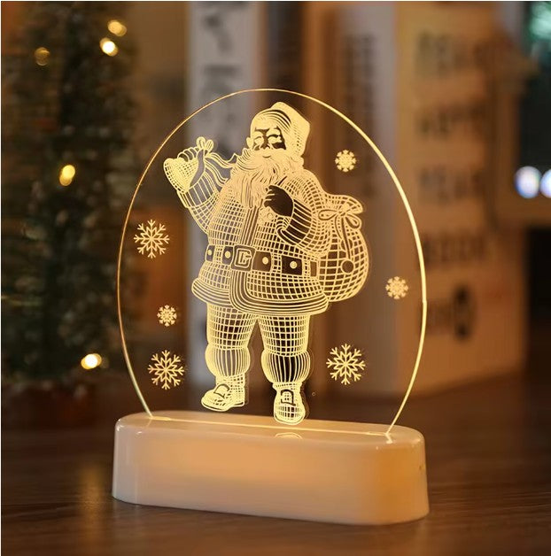 LED Lights 3D Acrylic Christmas Decorations