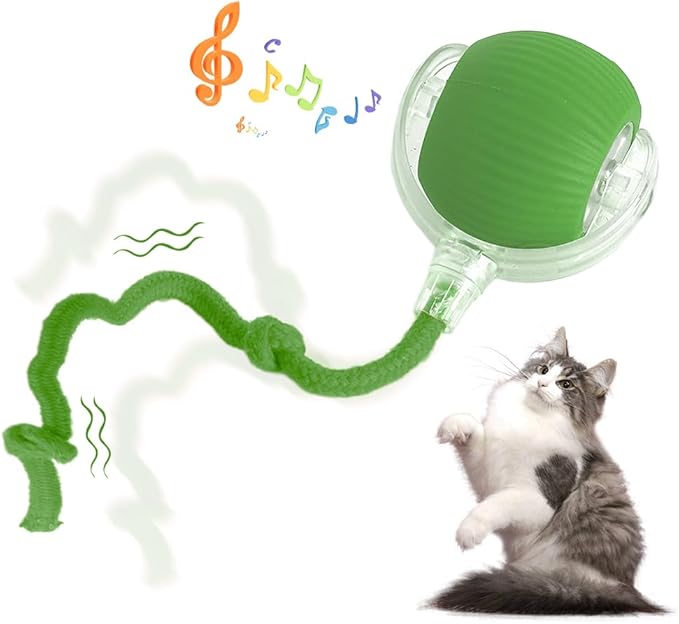 Cat Ball Toy with Rope