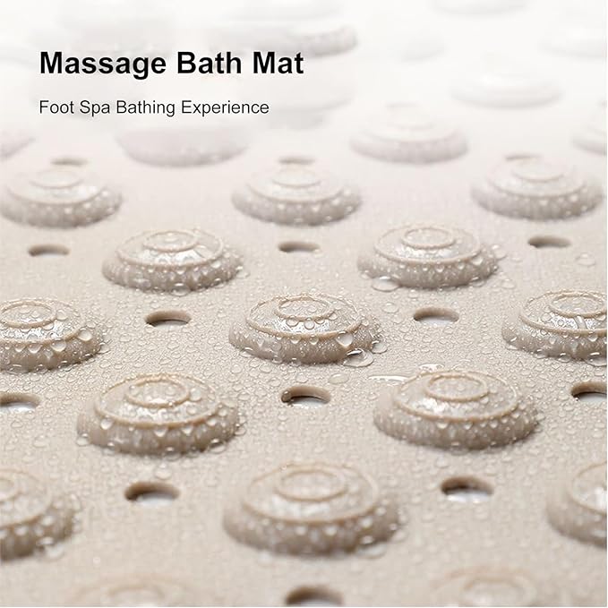 Non-Slip Bath Mat with Brush