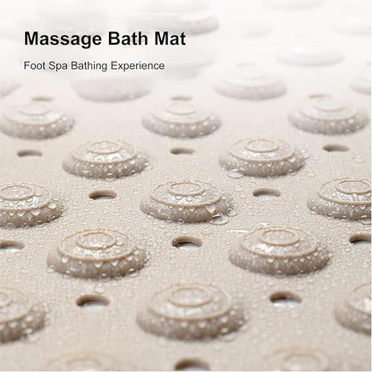 Non-Slip Bath Mat with Brush