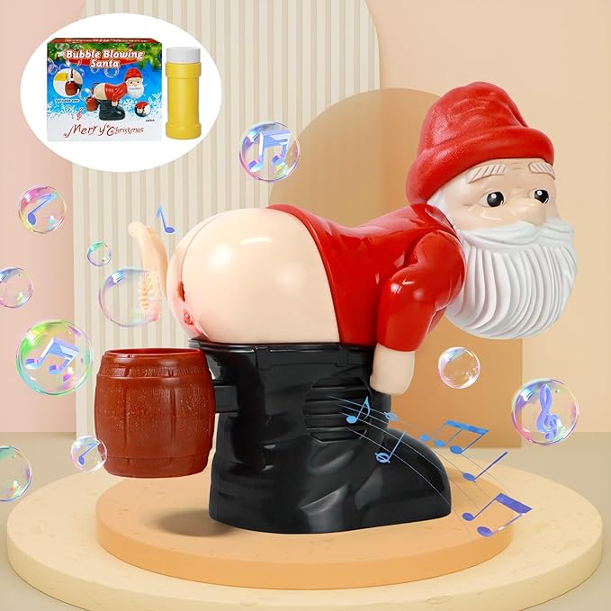 Farting Santa Bubble Machine