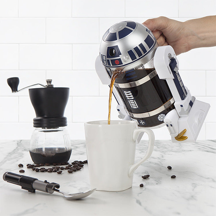 French Press Star R2-D2 Space Robot Mini Coffee Machine
