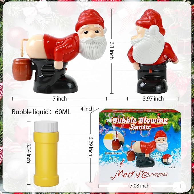 Farting Santa Bubble Machine