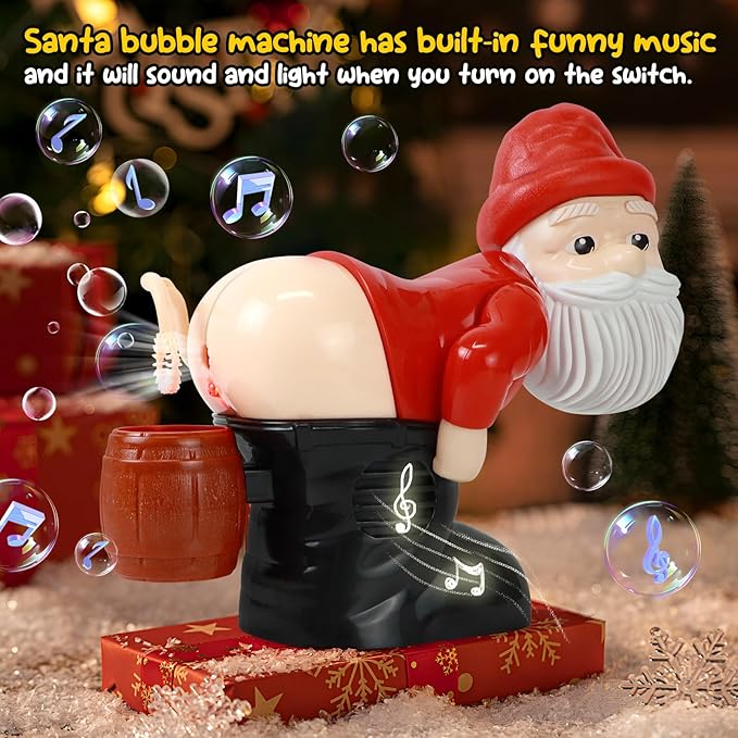 Farting Santa Bubble Machine