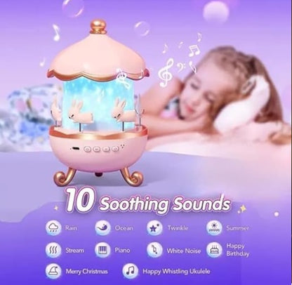 Rotating Projection Night Lamp Music Box