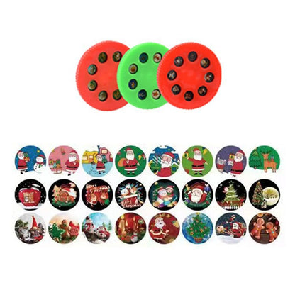 Christmas Cartoon Projection Flashlight Toys