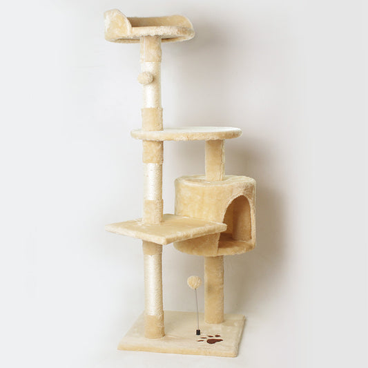 Cat climbing frame integrated cat nest cat tree cat shelf sisal jumping platform cat toys Amazon foreign trade custom wholesale