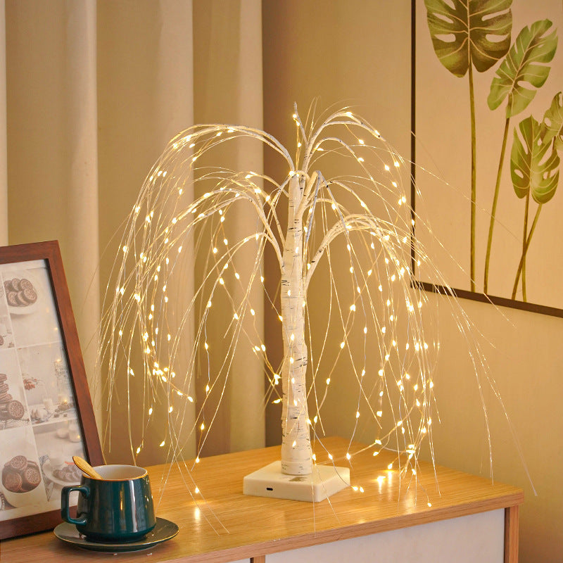 LED Christmas Willow Tree Table Lamp
