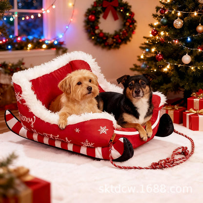 Christmas Sleigh Pet Bed