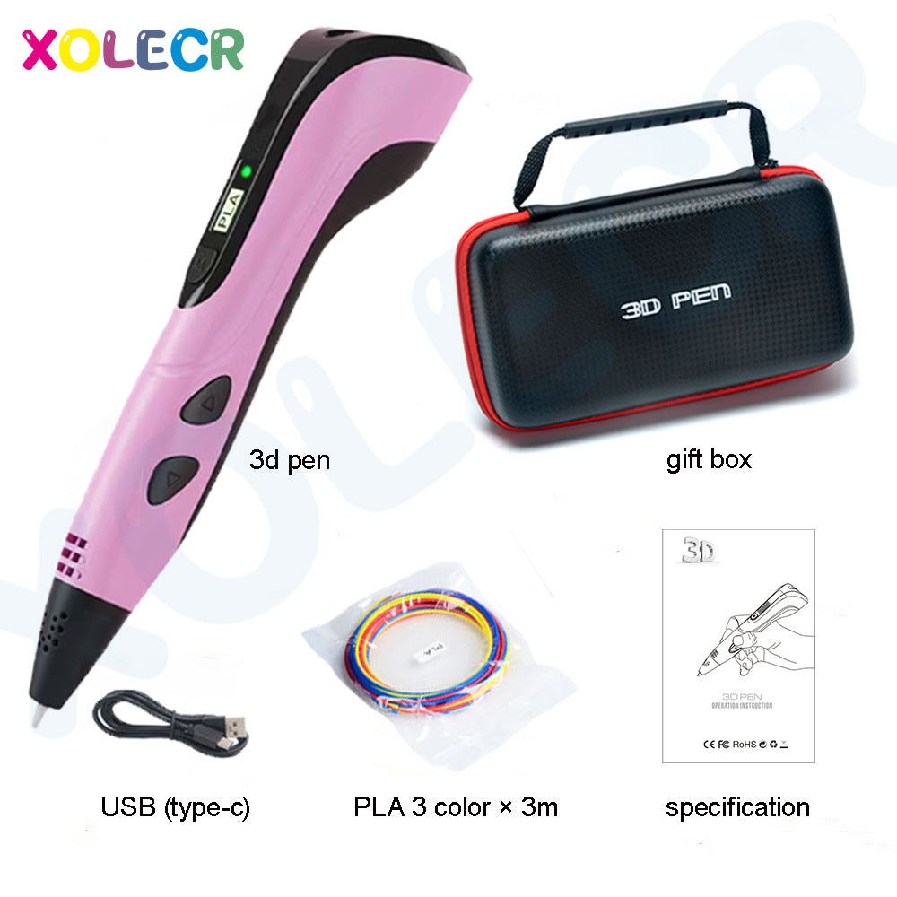 3D Printing Pen Kit with LED Display