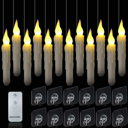 LED Lights Floating Candles with Wand