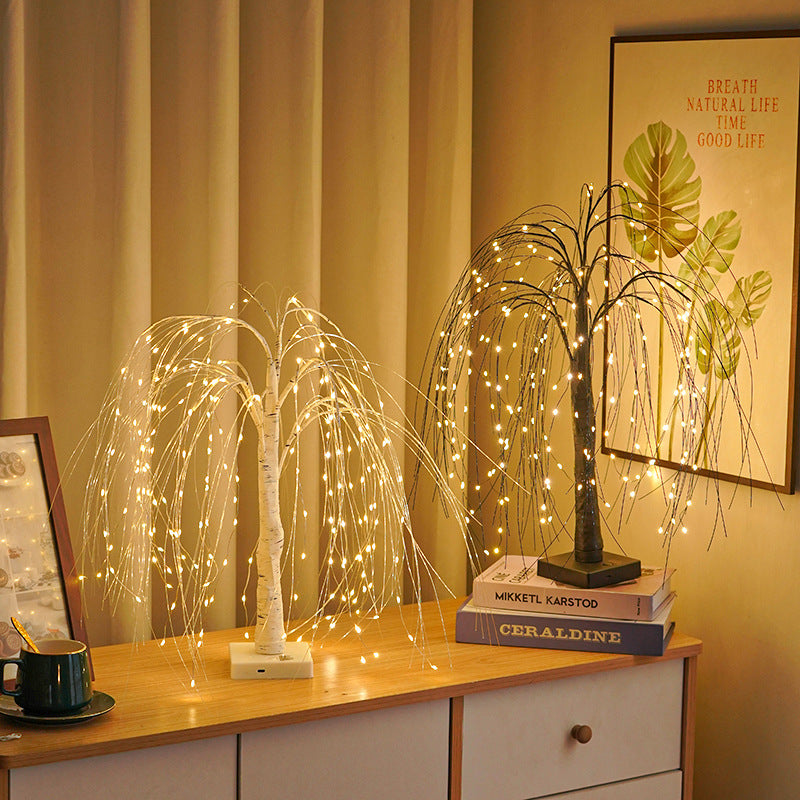 LED Christmas Willow Tree Table Lamp