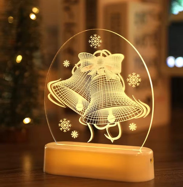 LED Lights 3D Acrylic Christmas Decorations